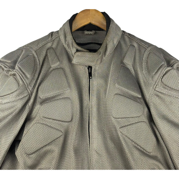 Motophoria Padded Motorcycle Jacket Gray Mens Sz 44 Biker Riding Safety Heavy - Picture 2 of 16